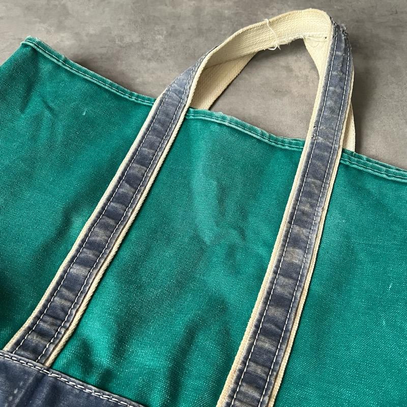 エルエルビーン 80S DELUXE TOTE デラックストート L.L.Bean 80's L.L BEAN Deluxe Tote Bag GREEN/NAVY 80年代