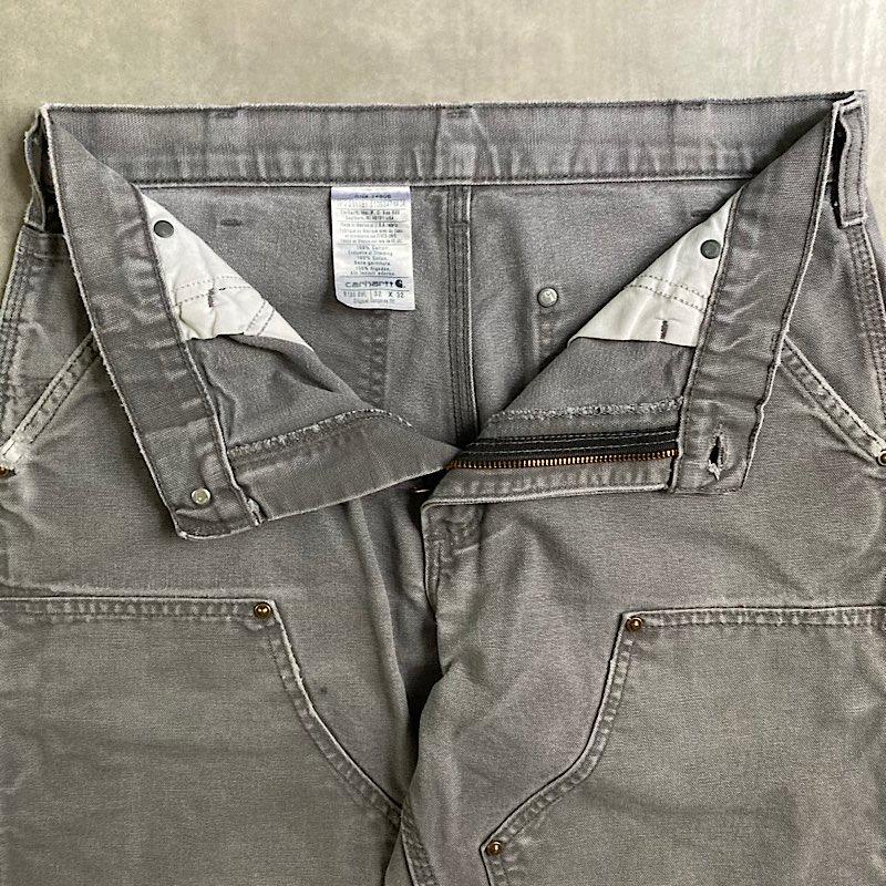 CARHARTT Double Knee Duck Work Pants GREY W32×W32 : NAVIE - 通販
