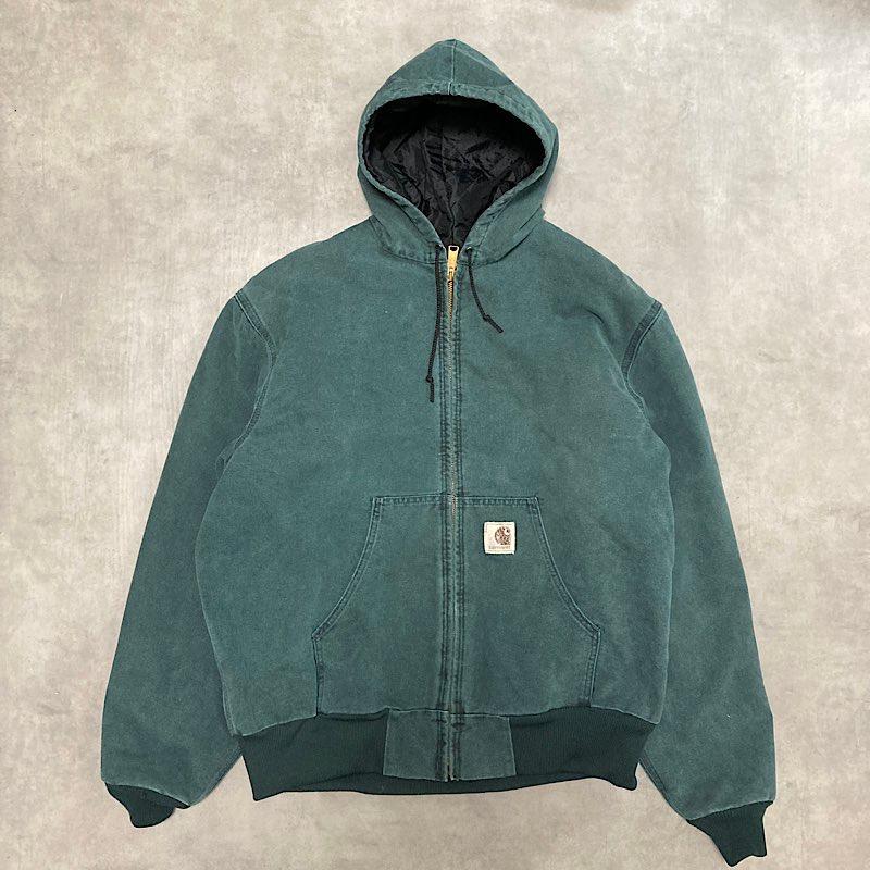 Carhartt active jacket グリーン XL 90's CARHARTT Active Jacket XL-Regular/MOSS GREEN : NAVIE - 通販