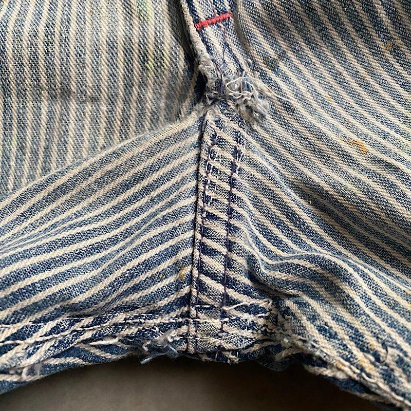50's PAYDAY PAINTED HICKORY OVERALL W35実寸 50年代 ペイデイ