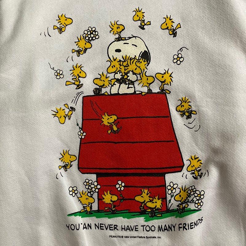 90'S PEANUTS SNOOPY 50 Years Anniversary Sweat Shirts 90年代