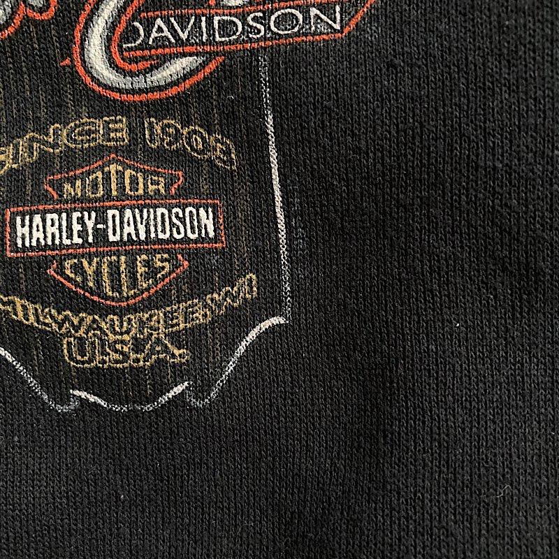 90'S HARLEY DAVIDSON 2TONE HENRY-NECK SW Made in USA 90年代