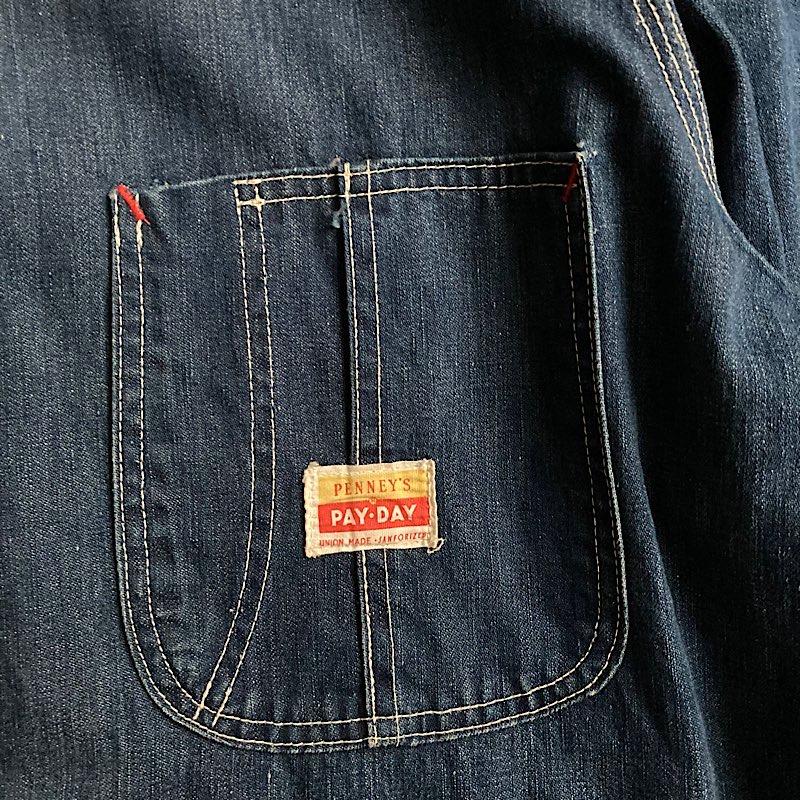 50's PAYDAY DENIM CHORE JACKET 50年代 ペイデイ デニムカバーオール