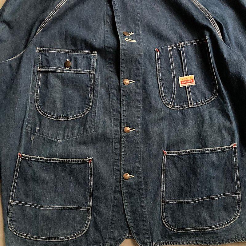 50's PAYDAY DENIM CHORE JACKET 50年代 ペイデイ デニムカバーオール
