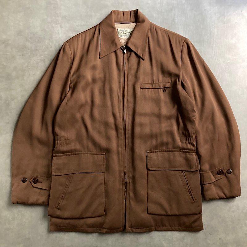 PENNEYS 50's HERCULES by Sears Gabadine Coat Jacket Zipper横裂け
