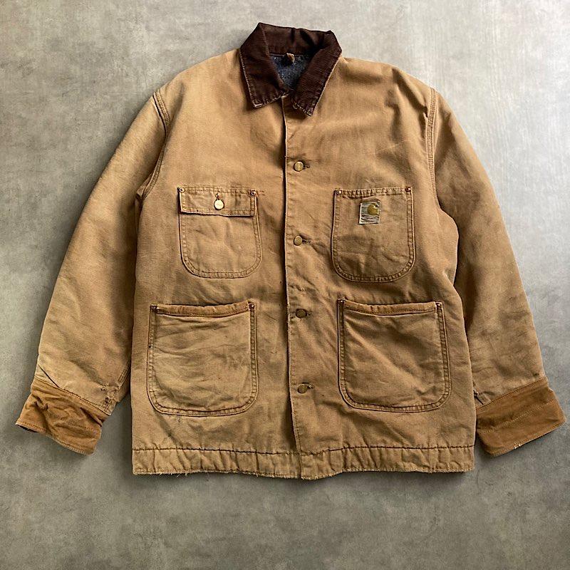 70's CARHARTT Duck Chore Jacket Modified BROWN/42 : NAVIE - 通販