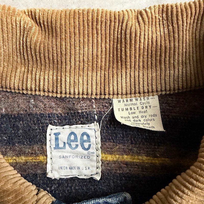 70's Lee 81-LJ Blanket Lined Denim Chore Jacket Made in USA 身幅63