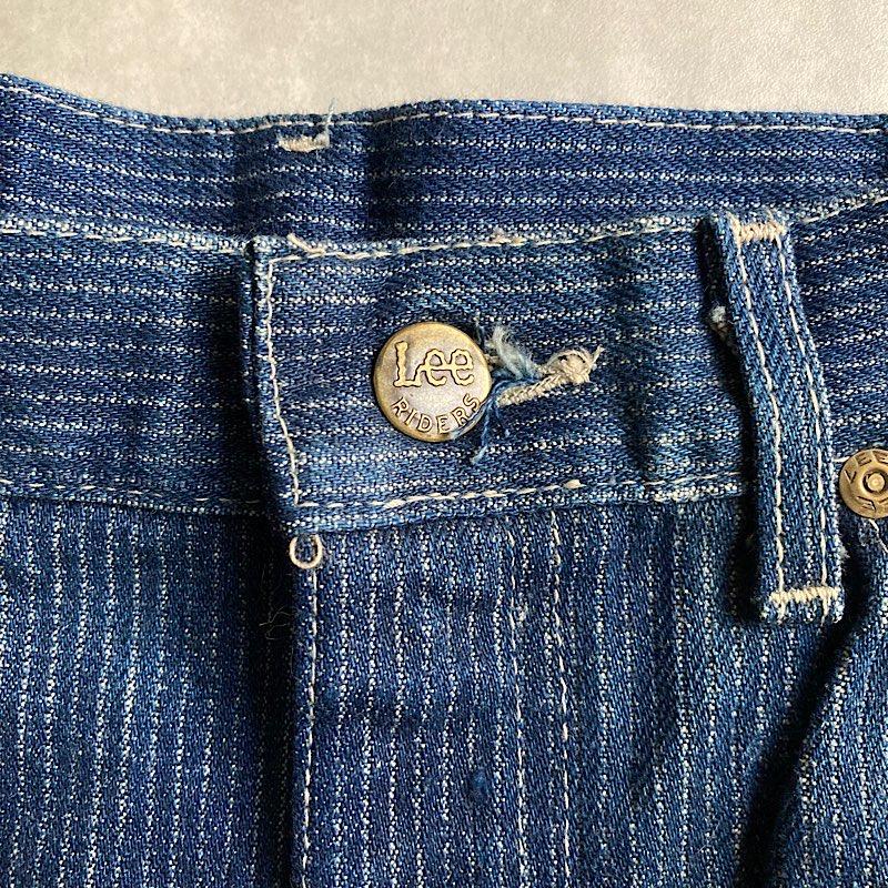 Lee ストライプデニム　レア 90's Lee 560-3143 Dead Stock Striped Denim Pants MADE IN USA 90