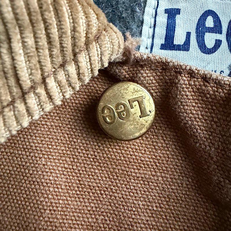70's Lee BROWN DUCK Blanket Lined Denim Chore Jacket Made in USA