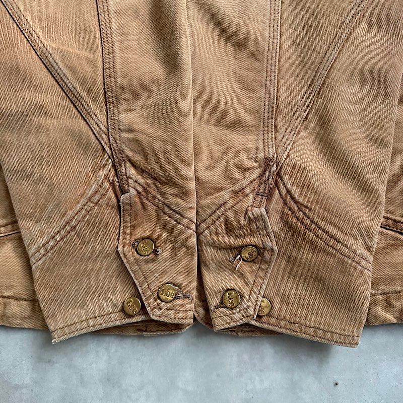 70's Lee BROWN DUCK Blanket Lined Denim Chore Jacket Made in USA