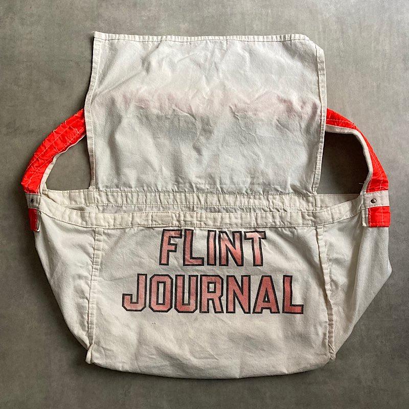 希少　染み込みプリント　VINTAGE NEWSPAPER BAG ビンテージ OLD 