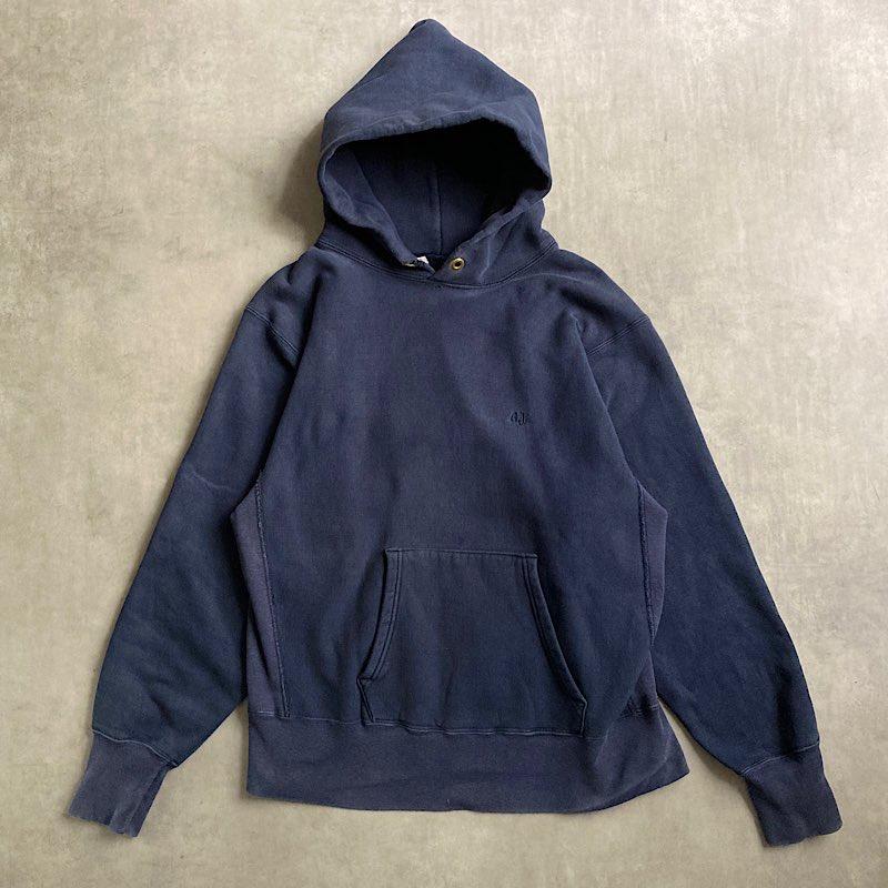 80's CHAMPION×ABERCROMBIE&FITCH Reverse Weave Parka NAVY/L Made in