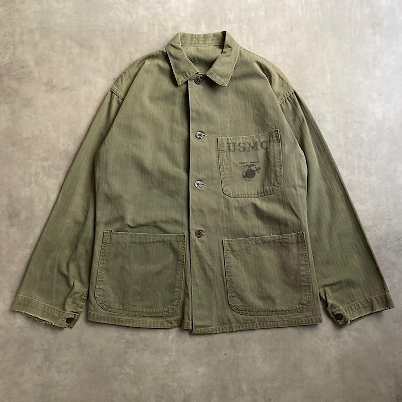 40's U.S.M.C P-41 HBT Jacket 身幅58cm 40年代 アメリカ海兵隊 P-41