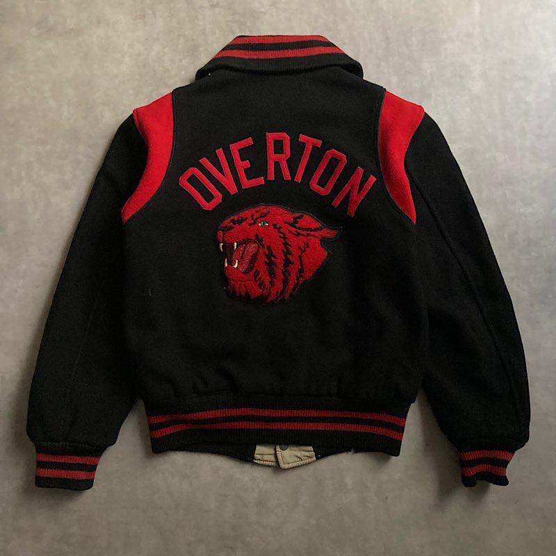 50-60sのvarsity jacket 60's EANES SPORTING GOODS OVERTON Reversible Varsity Jacket 60年代