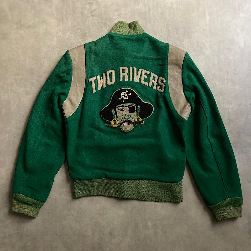 60's TIMBERLINE Pirates Varsity Jacket 34 60年代 ティンバーライン