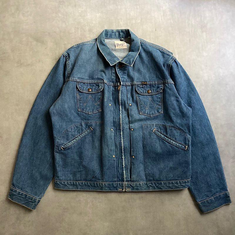 Wrangler 60s 24mjz 後期型 46 USA デニムジャケット希少 60's WRANGLER 24MJZ Denim Jacket Made in USA 48 60年代 ラングラー
