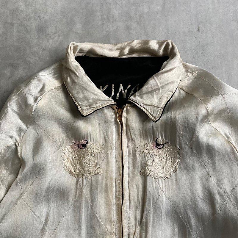 50's JAPAN SOUVENIR Reversible Jacket BLACK VELVET 50年代