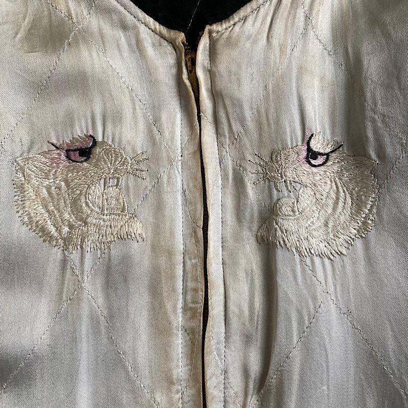 50's JAPAN SOUVENIR Reversible Jacket BLACK VELVET 50年代