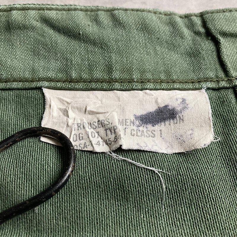 60's U.S.ARMY Side Adjust Baker Pants Button Fly W36×L33 60年代