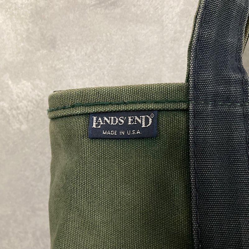 L.L.Bean（エルエルビーン） 80〜90's LANDS'END Tote Bag GRN/NAVY