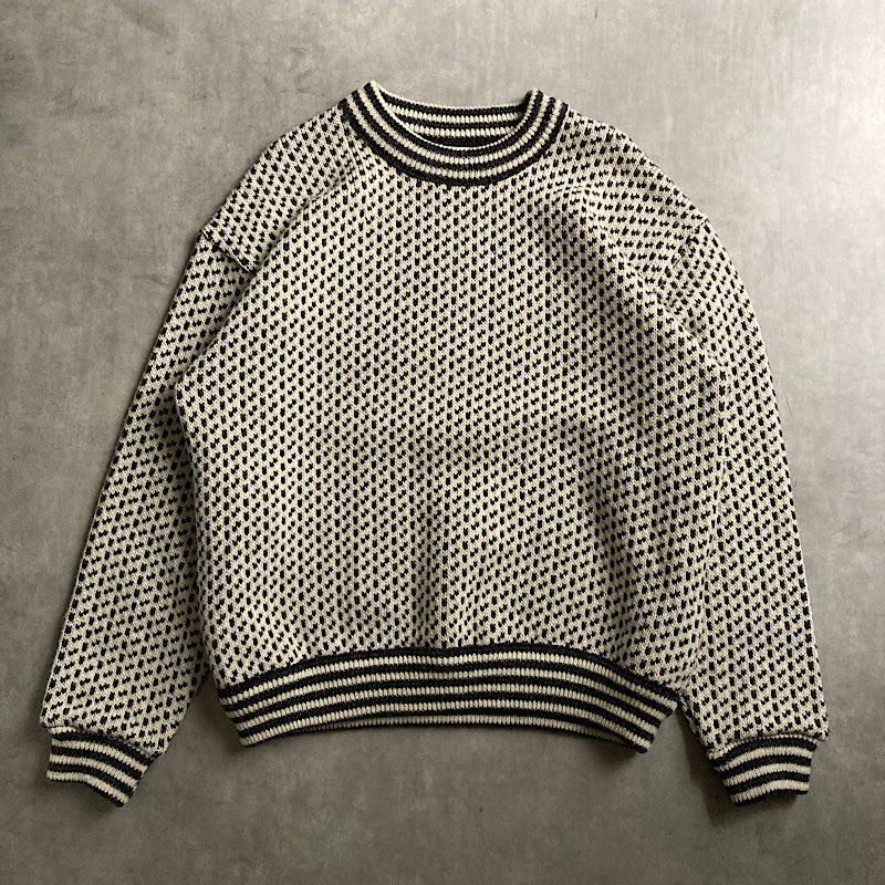 90's L.L.Bean Birdseye Sweater Made in NORWAY 90年代 エルエル