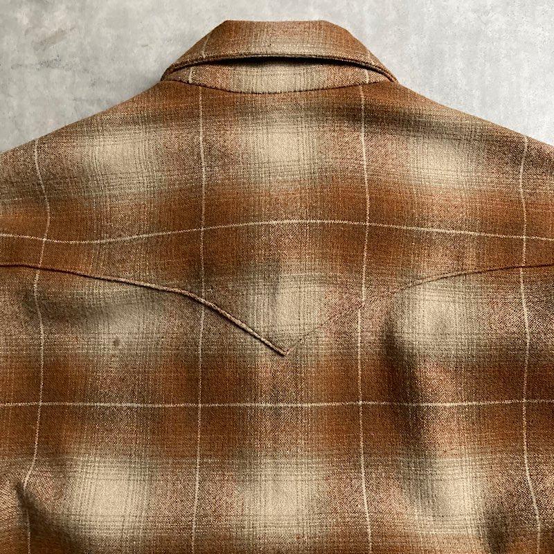 70's PENDLETON Ombre Check Western Shirt Made in USA 70年代 ペン