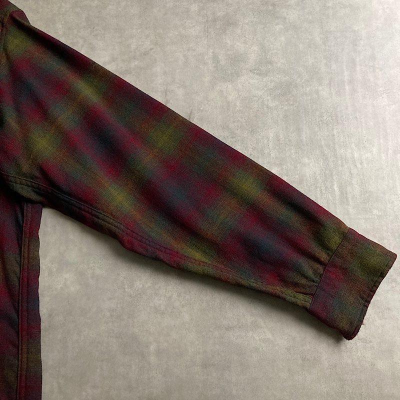 60's PENDLETON Ombre Check Wool Shirt 60年代 ペンドルトン オンブレ