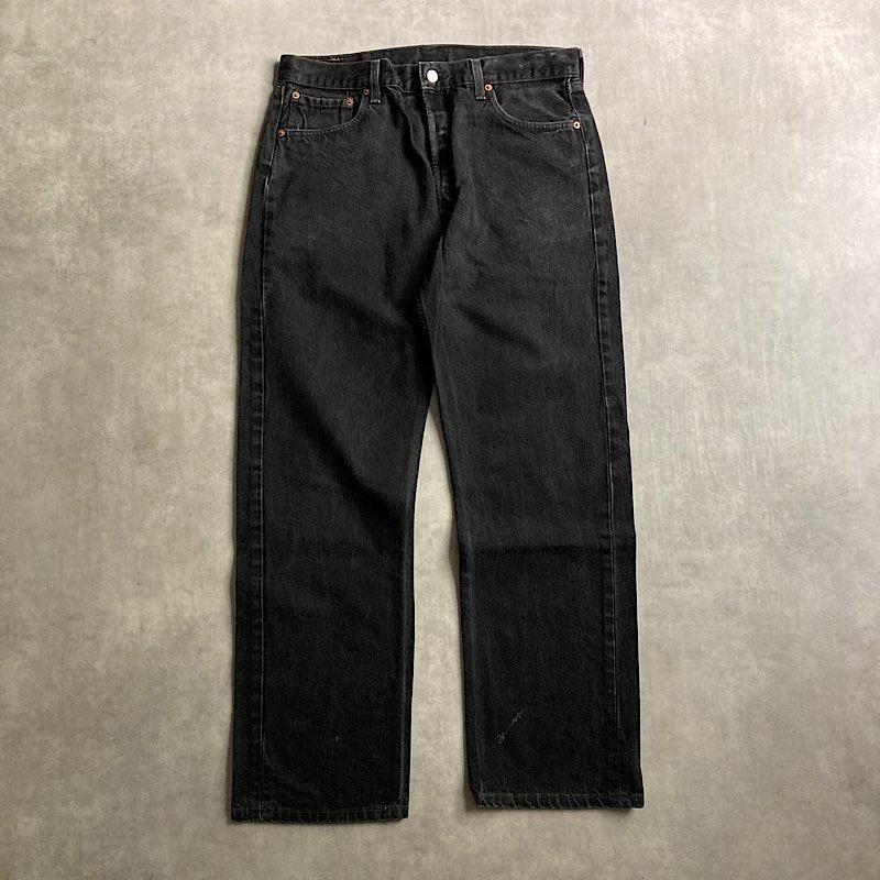 90's Levi's 501-0660 Black Denim Pants Made in USA W36L30 90年代