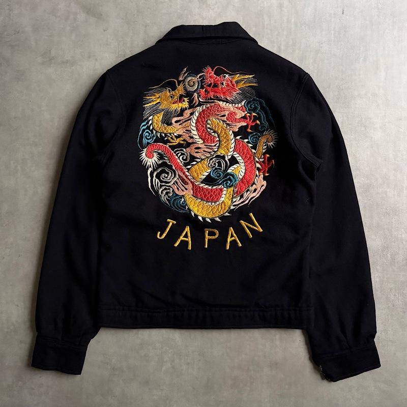 40-50's JAPAN WOOL TOUR JACKET DRAGON 身幅48cm 40-50年代 ウール