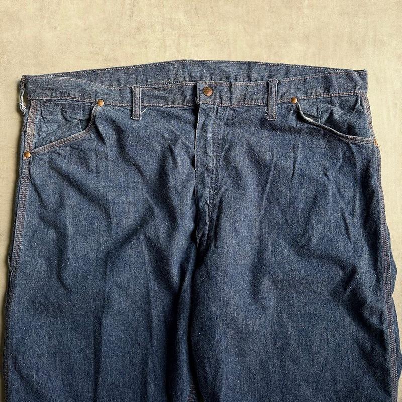 50sBLUE TOPデニム　ペインターパンツ　ワイド　ワークパンツ　ビンテージ 50's デニムペインターパンツ | STRONG RELIABLE - 古着屋