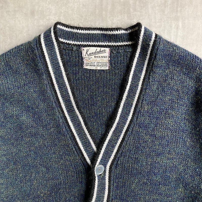 60's KANDAHAR Acrylic Cardigan Made in USA M 60年代 カンダハー