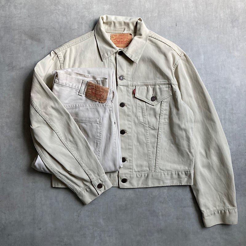 60's LEVI'S 911K BIGE ピケパンツ W31 60年代 リーバイス ビッグE ピケパンツ 生成り コットン トラウザーズ