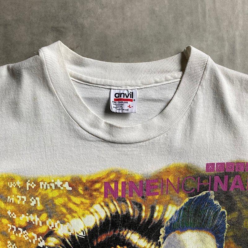 90's NINE INCH NAILS×DAVID BOWIE T-shirt Made in USA WHITE/L 90