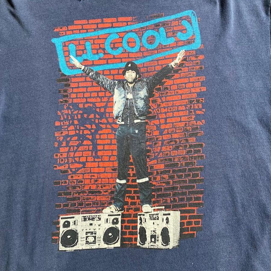 80's L.L. COOL J T-shirt Made in USA NAVY/XL 80年代 エルエルクール