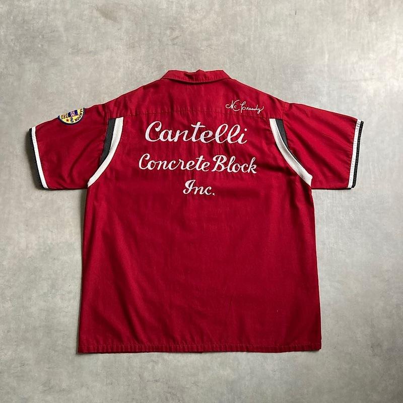 60s~70s ボーリングシャツ チェーンステッチ アメリカ製 60's HILTON Chain Stitch Bowling Shirts Made in USA 60年代