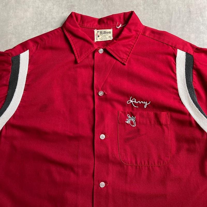 60's HILTON Chain Stitch Bowling Shirts Made in USA 60年代