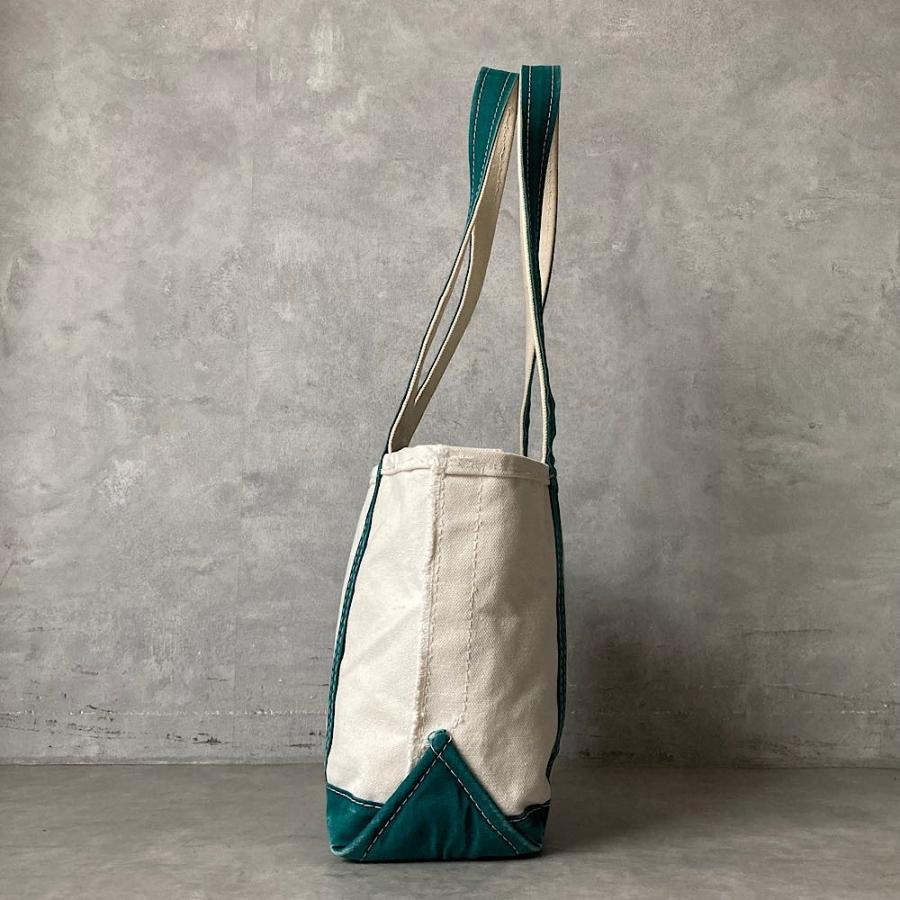 80's L.L.Bean Long Handle Boat and Tote Bag GRN Small 80年代