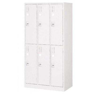 オフィスロッカー スチールロッカー ロッカー 収納 職場 オフィス 棚 学校 鍵 ダイヤル 貴重品 6人用 ワイド 大容量 3連 カバン Abt 1345 Navio 通販 Yahoo ショッピング