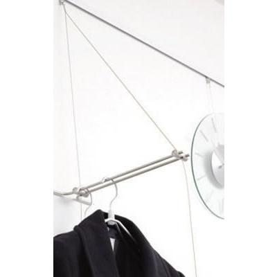 ハンガーラック おしゃれ スリム 頑丈 パイプハンガー 壁付け コンパクト 省スペース 折りたたみ 業務用 30 ウォール フック Abt 537 Navio 通販 Yahoo ショッピング