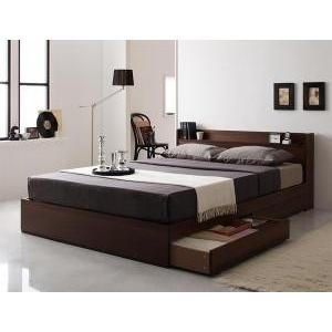 セミダブル ベッド チェスト 下収納 引き出し 大容量 宮 棚 スマホ リモコン ラック コンセント 充電 収納 北欧 おしゃれ ヴィンテージ PボンネルCマットレス付