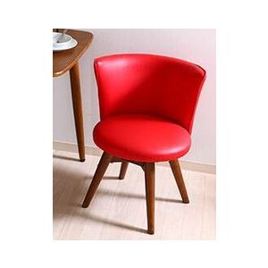 ダイニングチェア ダイニング チェア ダイニング椅子 おしゃれ 回転 ソファ レッド 座面 低め ロータイプ モダン レザー