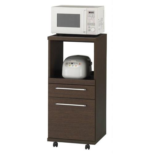 レンジ台 レンジボード レンジラック 食器棚 キッチンラック 完成品 幅50 奥行45 炊飯器 スリム キャスター レンジワゴン