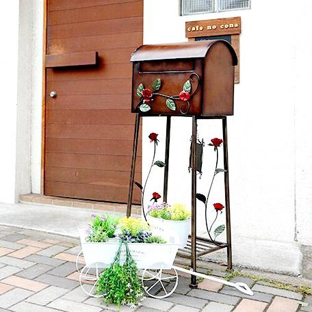 ポスト 郵便ポスト 郵便受け スタンド型ポスト 置き型 屋外用 おしゃれ