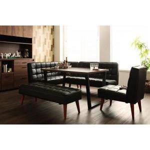 ダイニングテーブルセット 7人用 コーナーソファー L字 ベンチ 椅子