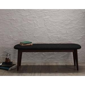 ダイニングベンチ おしゃれ 2人掛け 長椅子 チェア ソファー ウォールナット 座面高42 低め 無垢 ファブリック 西海岸 ヴィンテージ インダストリアル レトロ