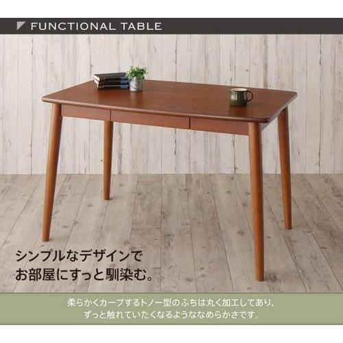 [大特価] ダイニングテーブル おしゃれ 安い 北欧 食卓 テーブル 単品 モダン 会議 事務所 ( 机 幅115×70 ) 2人用 4人用 コンパクト 小さめ 引き出し 収納 クール 【3488273363】(19643円)