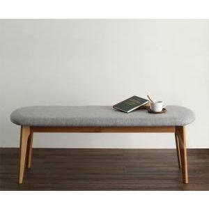 ダイニング ベンチ 椅子 おしゃれ 北欧 2人掛け 長椅子 チェア ソファーベンチ 座面高42 低め ロータイプ 無垢 ファブリック クッション モダン スタイリッシュ