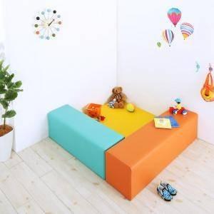 ベビー マット 厚手 厚手 プレイ 子供部屋家具 防音 赤ちゃん クッション 防音 フロア 3点 マット1枚 椅子2枚120 120 子供 おしゃれ 極厚 Kag 33344 Navio