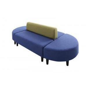 ロビーチェアー ソファー ベンチ 2人掛け 二人掛け 4脚 待合室 椅子 オフィス 業務用 (4点半円×2+背有 +背無 2P×4)