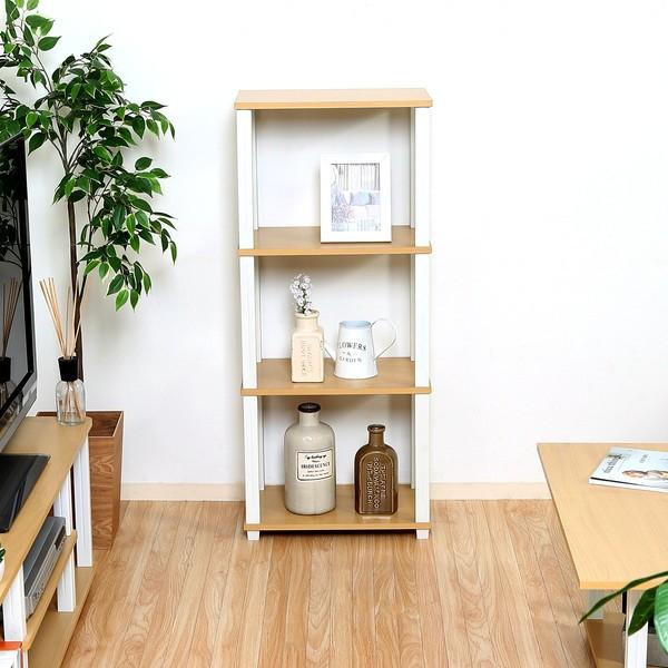 超格安価格 オープンシェルフ オープンラック おしゃれ 北欧 木製 棚 ラック 収納 キッチン 台所 整理棚 リビング収納 収納棚 軽量 ナチュラル 白 幅47 奥行30 高さ111 Cisama Sc Gov Br